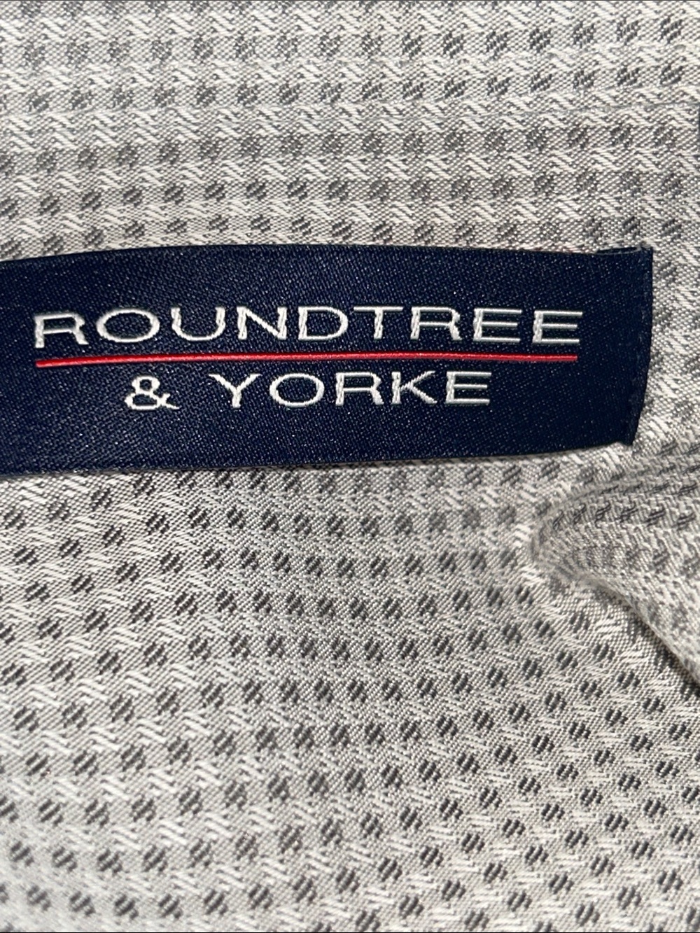 Roundtree & Yorke Short Sleeve Grey Micro-Check Hangout Button-Up Shirt Size 4XB - Picture 5 of 8